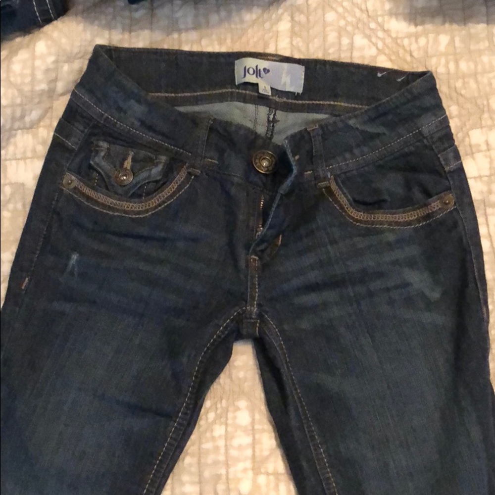 Jolt dark boot cut jeans